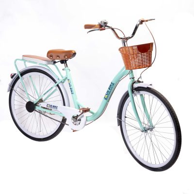 Bicicleta de paseo mujer vintage aro 26 verde