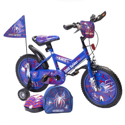 Bicicleta Infantil Niño Bmx Spider Aro 16 Azul