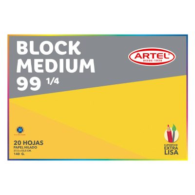 Block medium 99 1/4 20 hojas