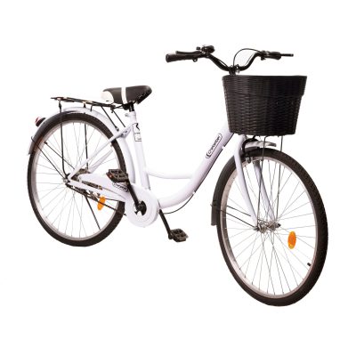 Bicicleta de paseo mujer vintage aro 26 blanco