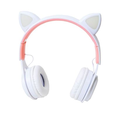 Audifonos bluetooth cat ear blanco